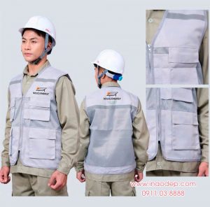 In áo gile SOLIQ Energy Smart Power From Sun