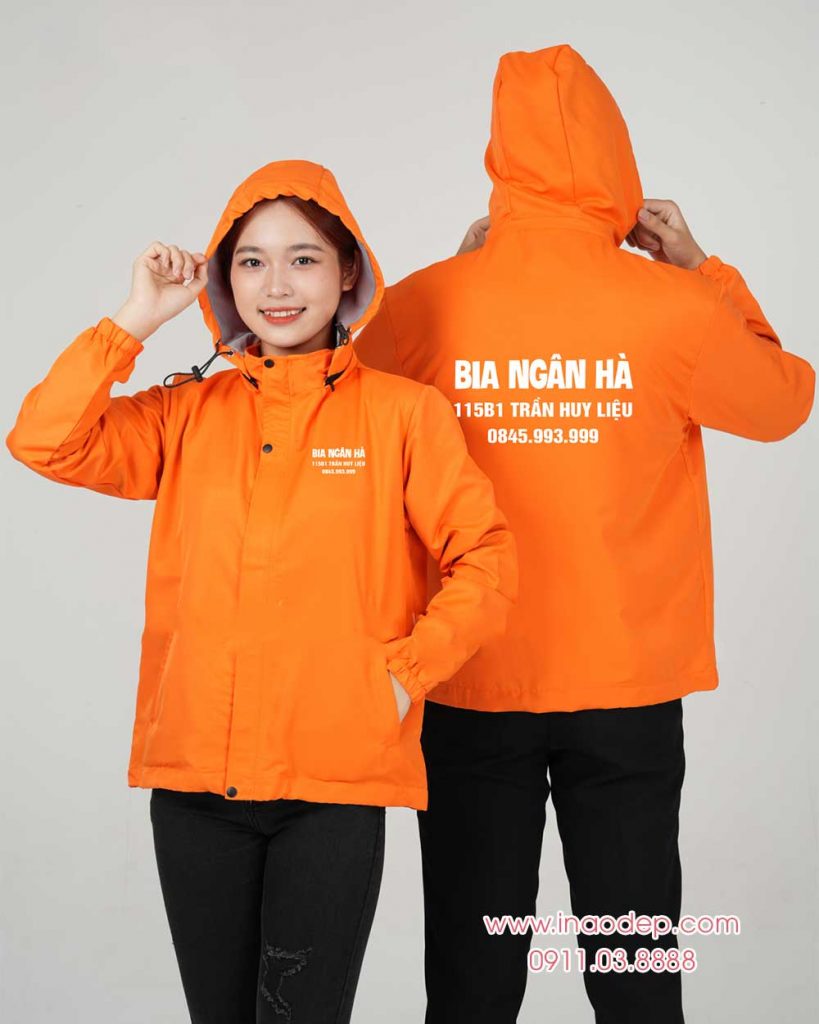 In áo gió đồng phục Bia Ngân Hà
