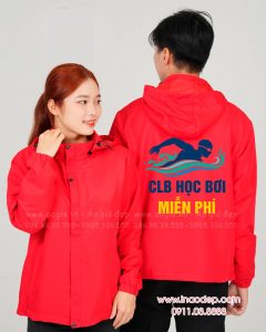 In áo khoác gió Câu lạc bộ học bơi miễn phí