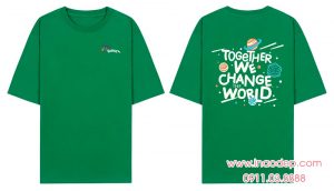 In áo phông đồng phục Horse - Together We change the World