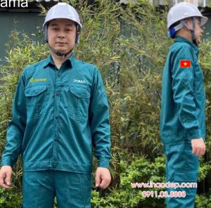 In đồng phục bảo hộ Công ty POMA Sun Group